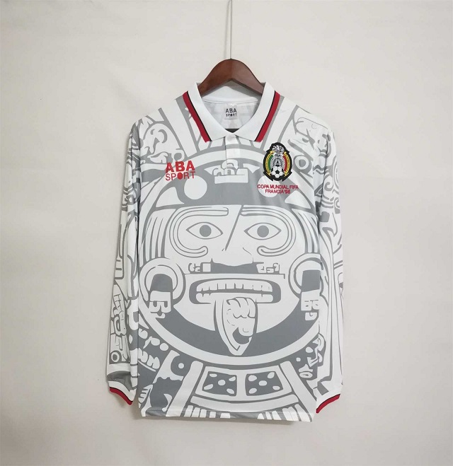 AAA Quality Mexico 1998 World Cup Away Long Jersey